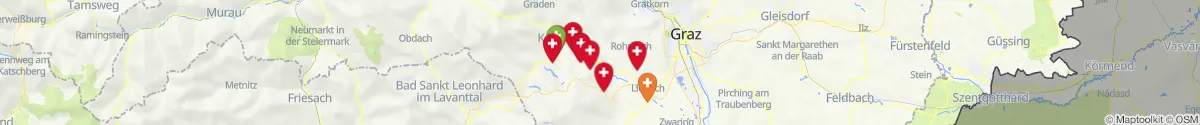 Map view for Pharmacies emergency services nearby Stallhofen (Voitsberg, Steiermark)
